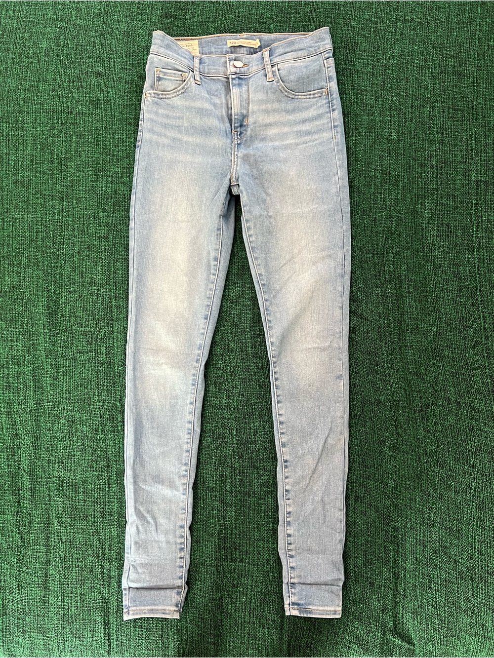 Levi's Light Blue 720 High-Rise Super Skinny Jeans